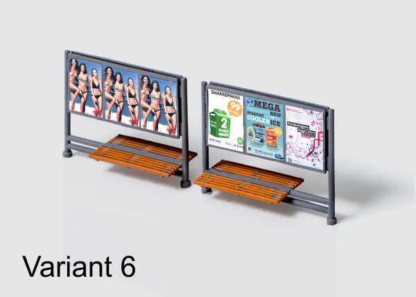 DSB VIA Reklameskilt med bænke - Image 7