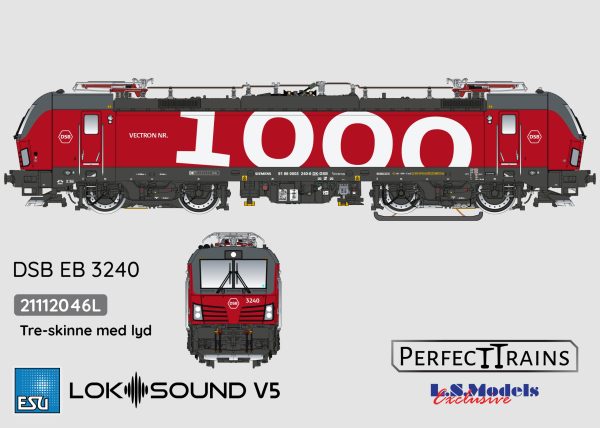 21112046L salgs billeder af EB 3240 tre-skinne
